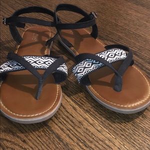 TOMS Lexie sandals (geometric black & white)